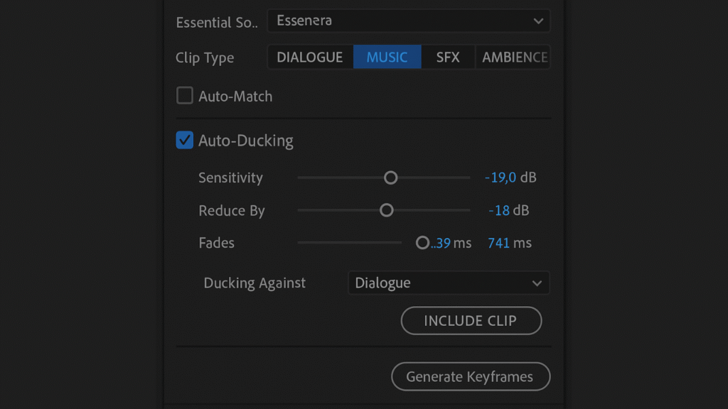 Audio editing