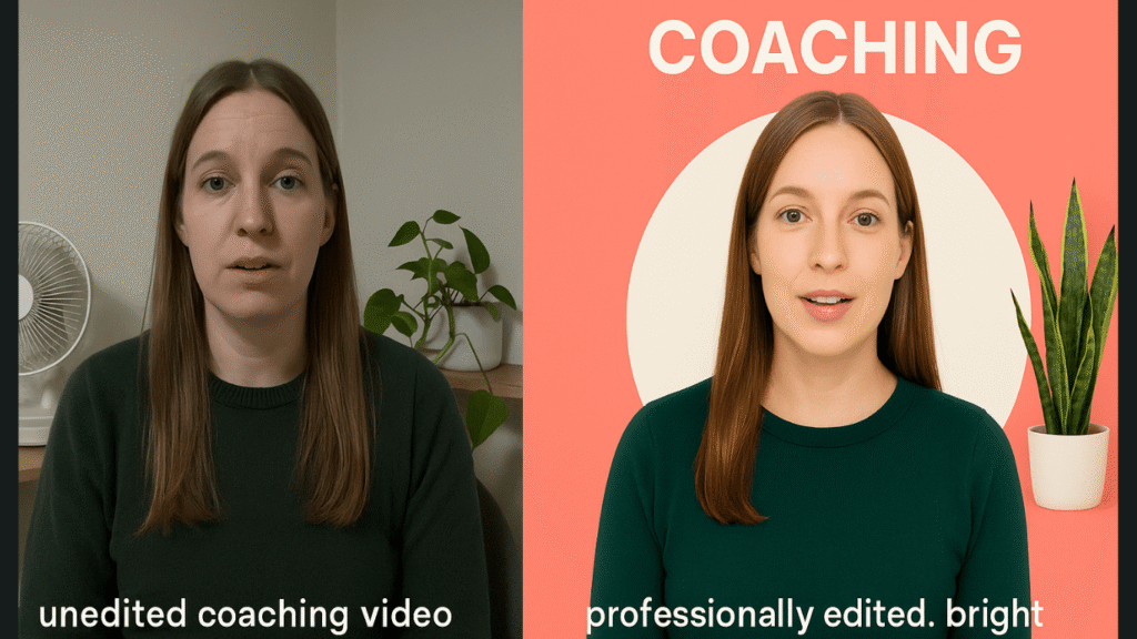 Video editing for coaches